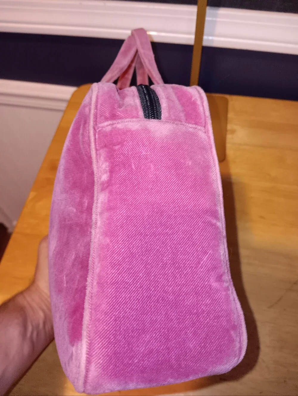 Kate Spade Pink Velour Shoulder Bag